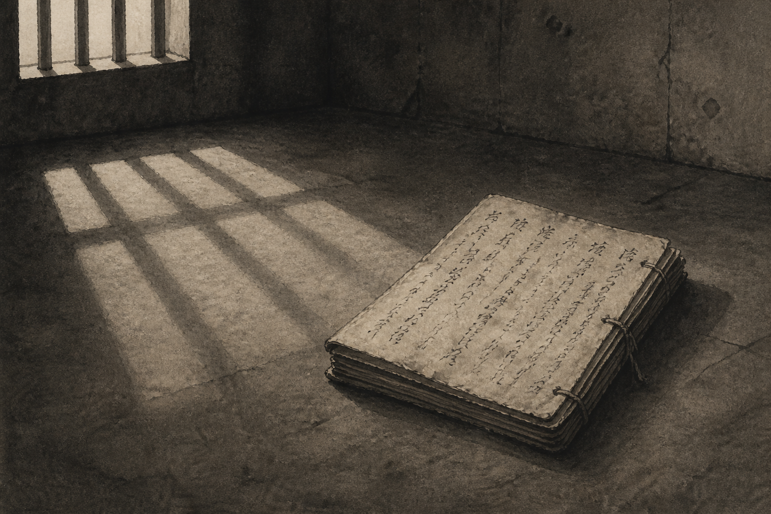 Prison Translations ink painting