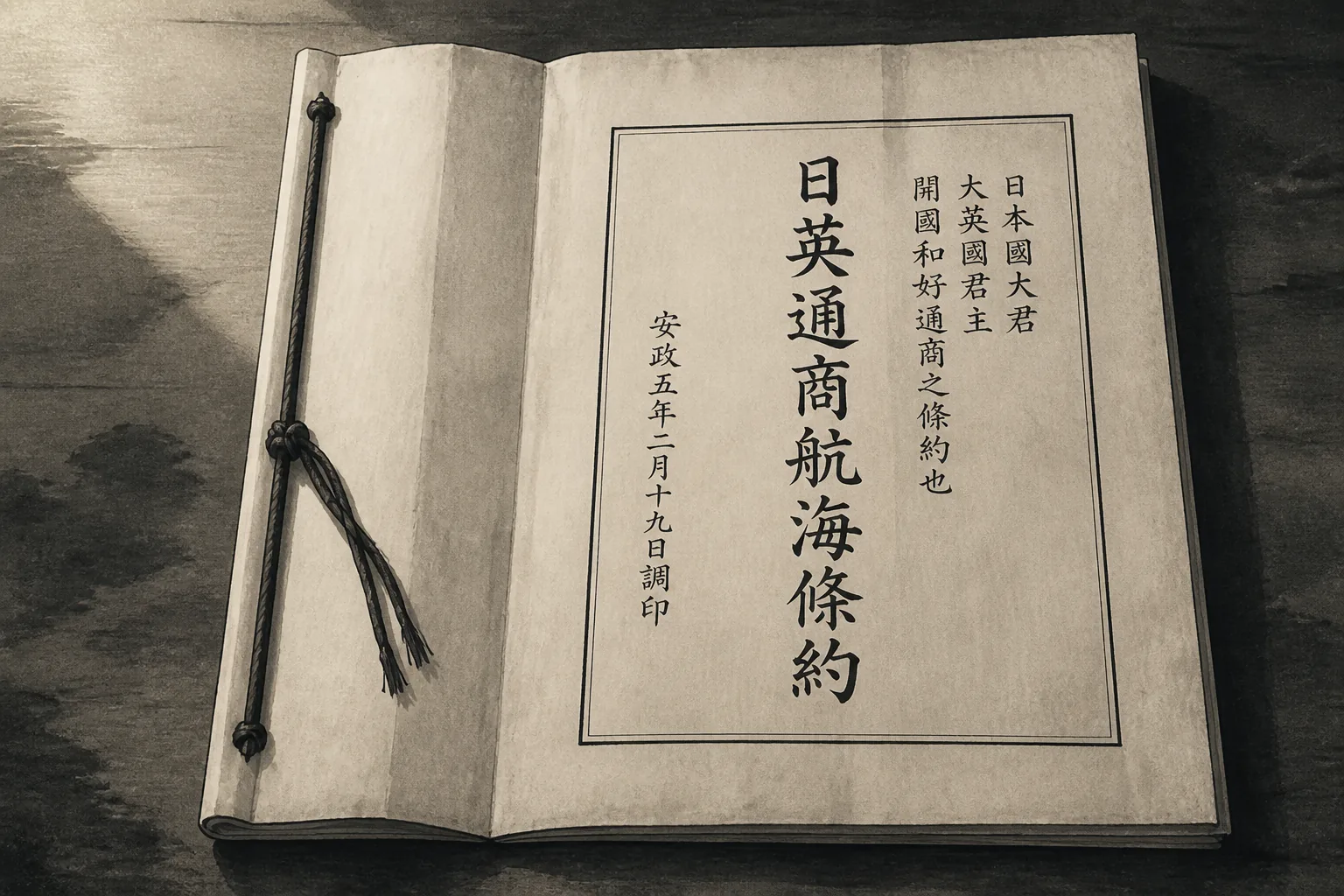 Law reform and a diplomatic network were fixed into treaty text and a critical record ink painting