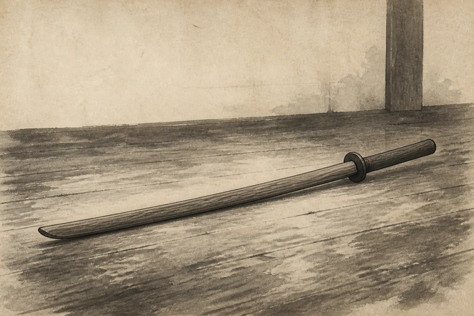 Repeated practice made swordsmanship before politics turned it into coercive power ink painting
