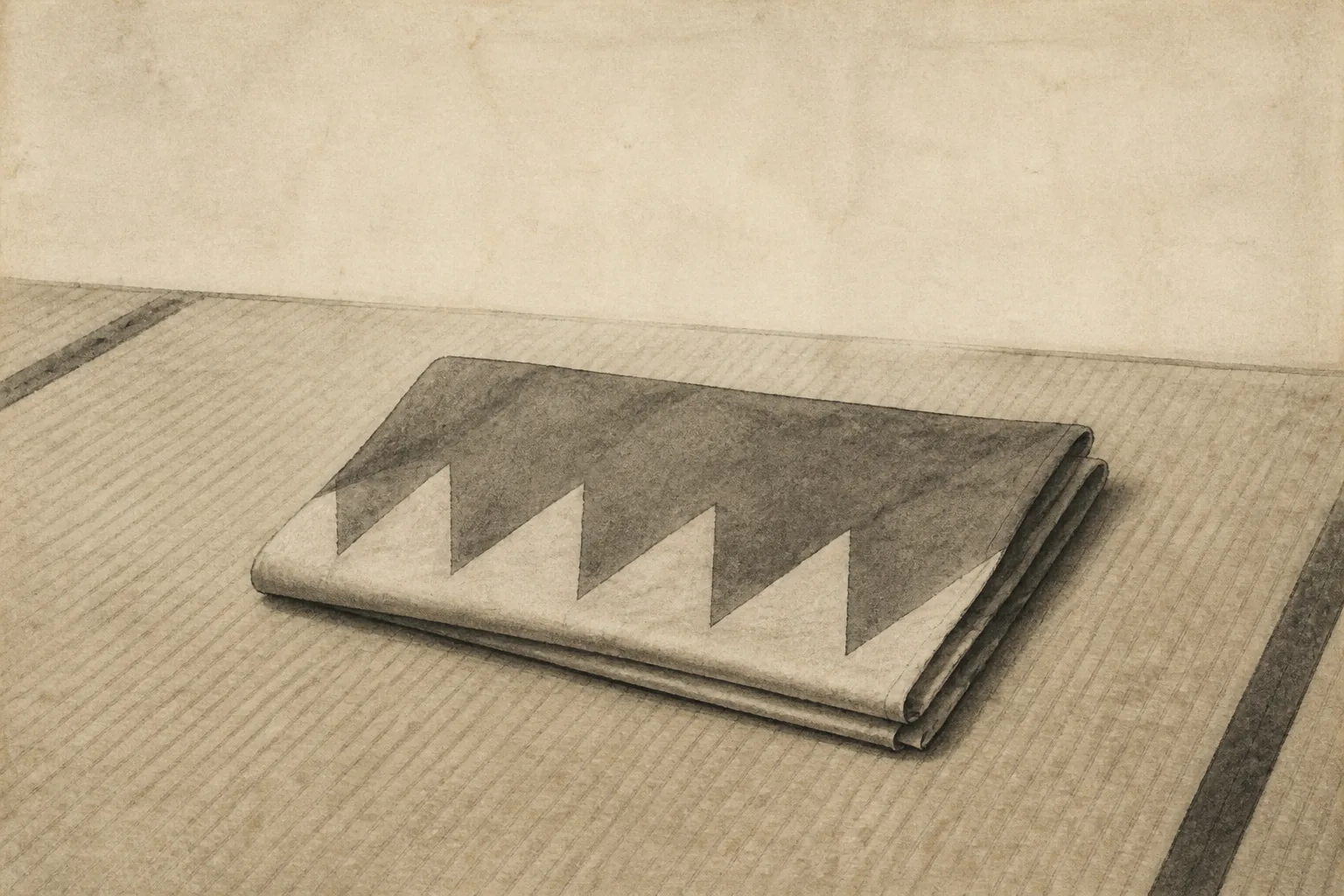 最前線を担う小隊をイメージした墨絵