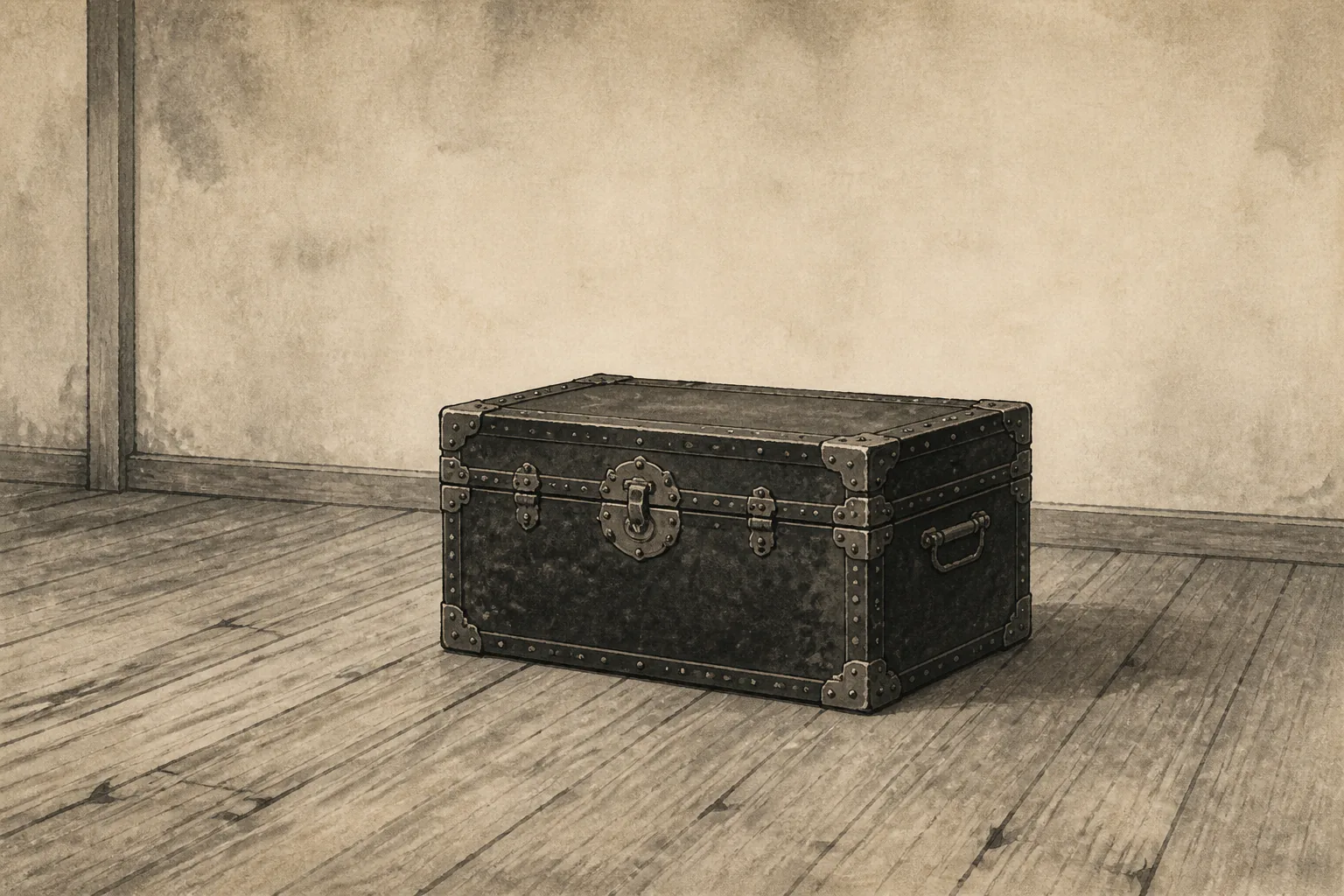 条約改正の失敗から制度を観察するをイメージした墨絵