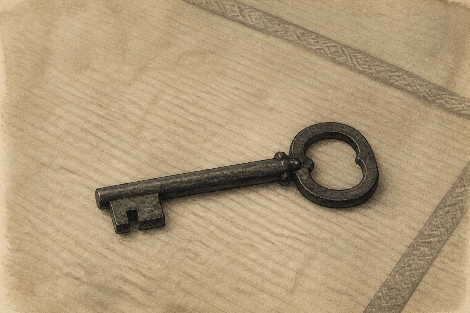 Accounts, keys, and meals connect the formal and inner household ink painting
