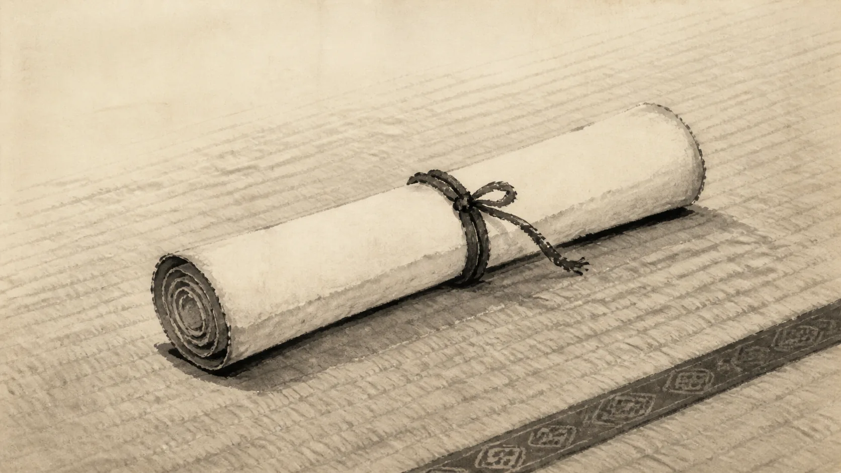 Judgment papers and a prison plan remain distinct from gravestones and later commemoration ink painting