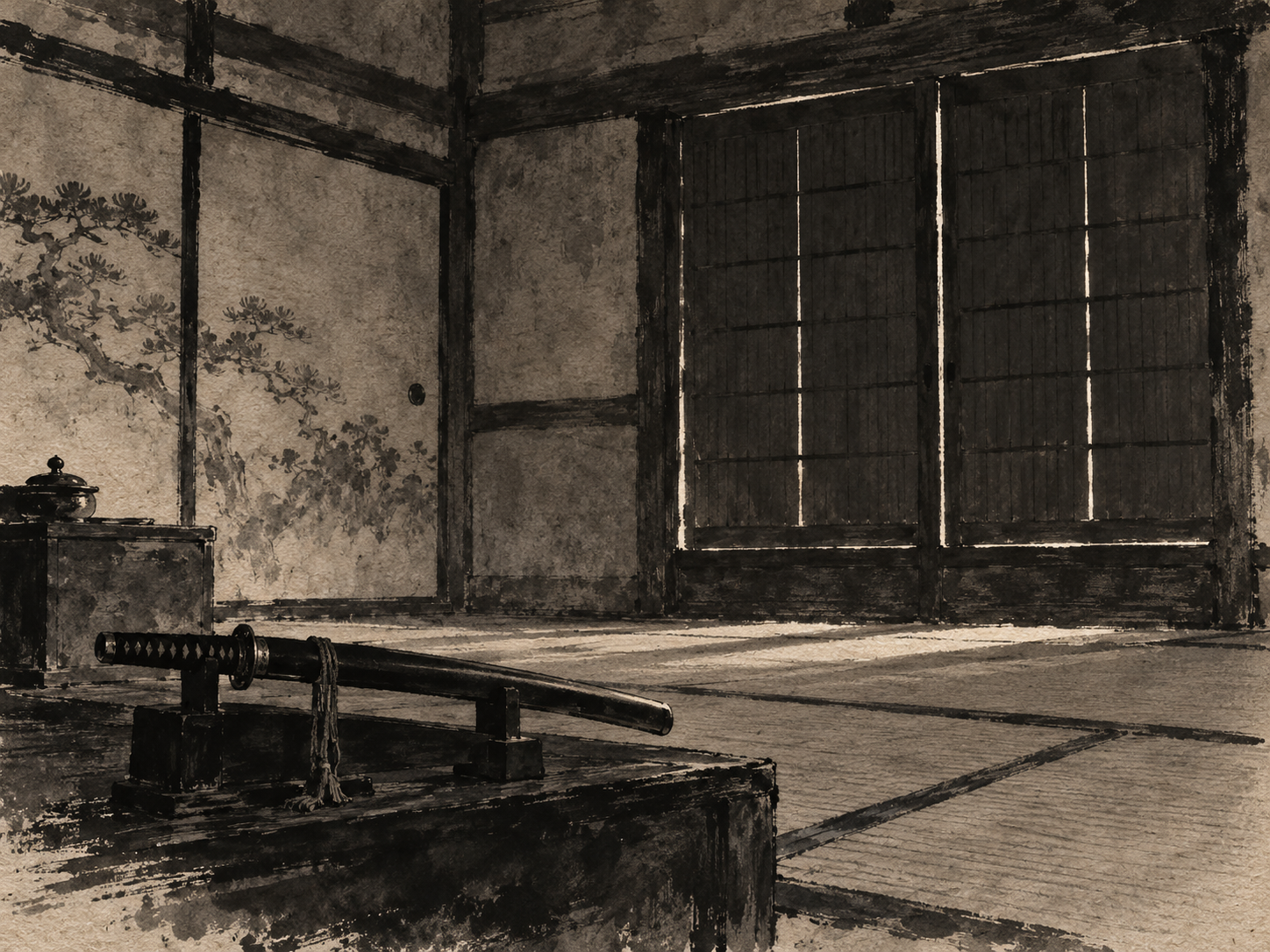 Tokyo / Kaneiji Temple ink-wash place image